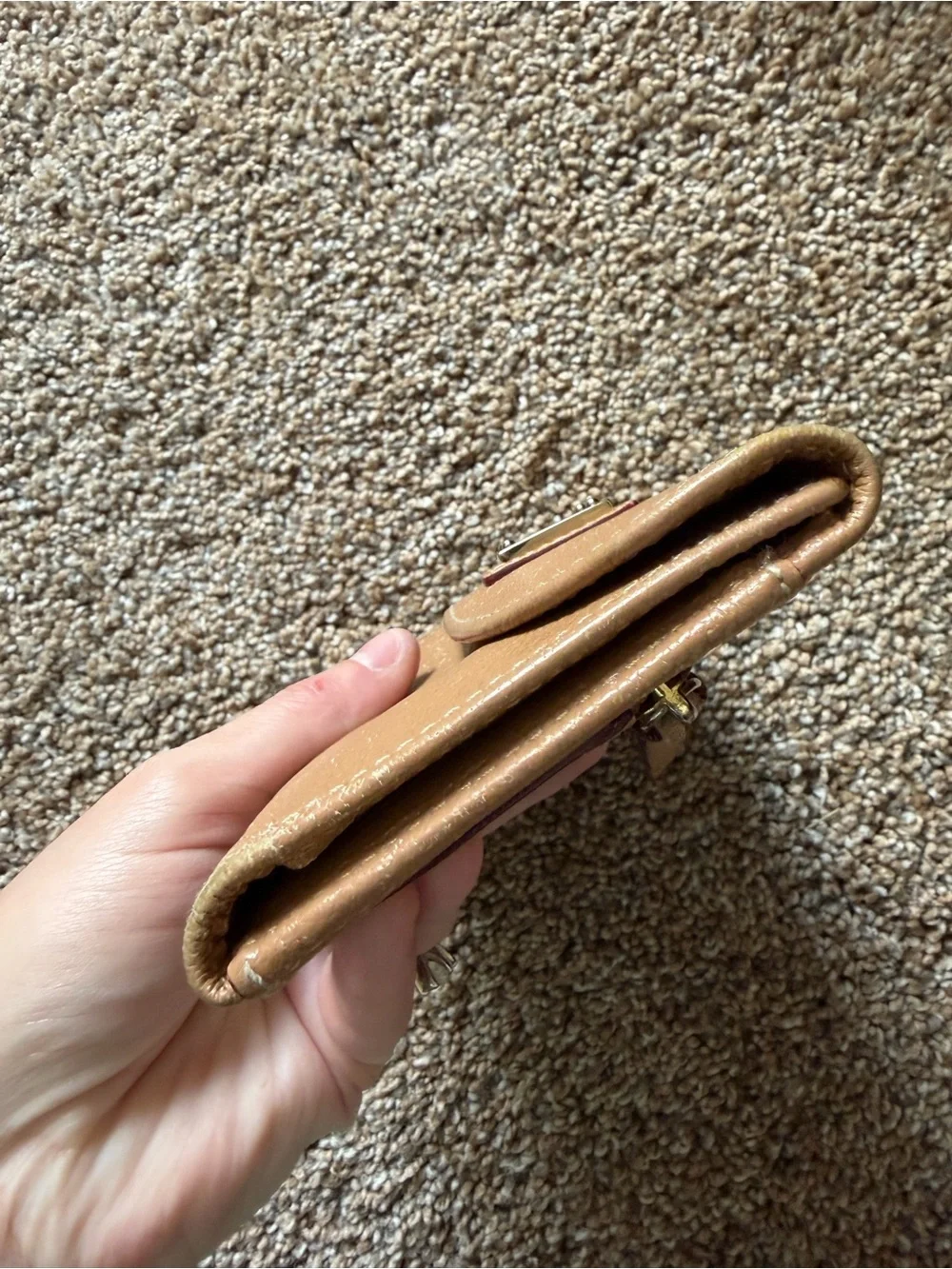 DOONEY & BOURKE Tan Pebble Leather Wallet